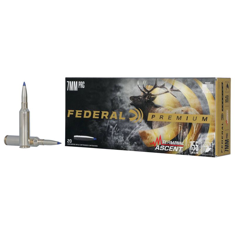 Federal Premium 7 mm PRC 155 Grain Terminal Ascent Ammo 20 Rounds 155GR TERMINAL ASCENT