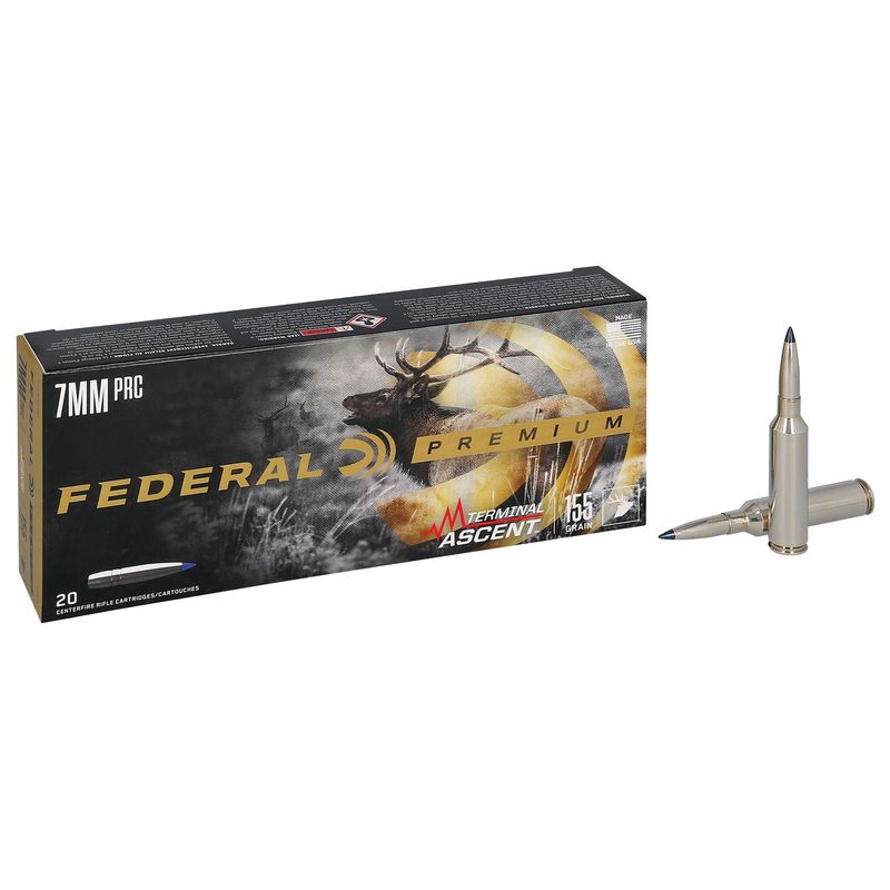Federal Premium 7 mm PRC 155 Grain Terminal Ascent Ammo 20 Rounds 155GR TERMINAL ASCENT