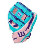 Wilson A2K 1786 Baseball Glove - 2025 Pink / Teal / Purple