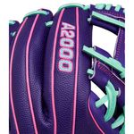 Wilson A2000 DP15SS Baseball Glove - 2025 Purple / Purple SuperSkin / Flamingo Pink / Seafoam