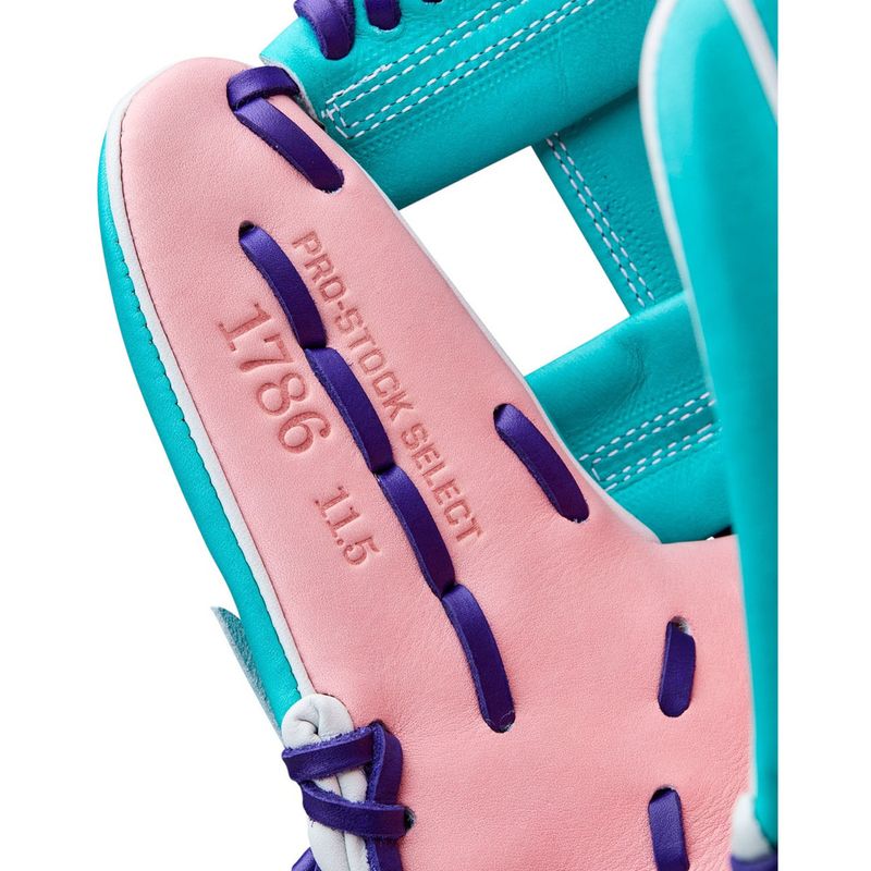 Wilson A2K 1786 Baseball Glove - 2025 Pink / Teal / Purple