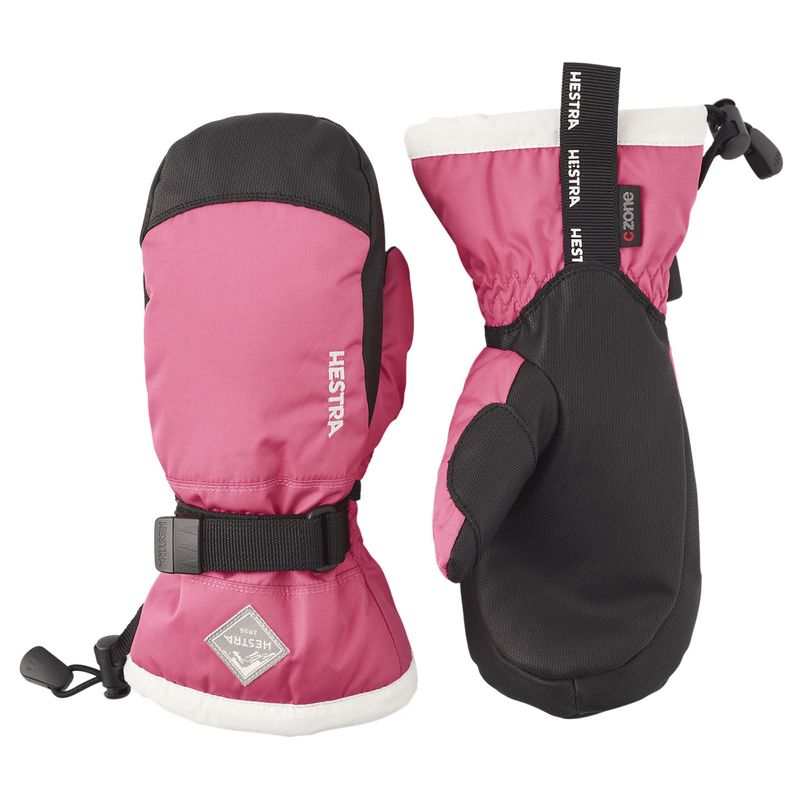 Hestra Gauntlet CZone Mitten - Kids' Fuchsia / Ivory