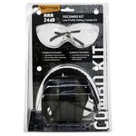 Pyramax Low Profile Earmuff with Clear Glasses Gray