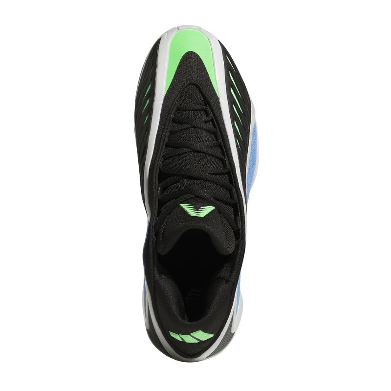 adidas Anthony Edwards 2 Basketball Shoe - Men's Blue Fusion / Zero Metallic / Lime Burst