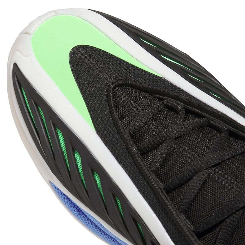 adidas Anthony Edwards 2 Basketball Shoe - Men's Blue Fusion / Zero Metallic / Lime Burst