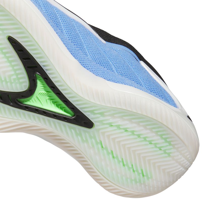 adidas Anthony Edwards 2 Basketball Shoe - Men's Blue Fusion / Zero Metallic / Lime Burst