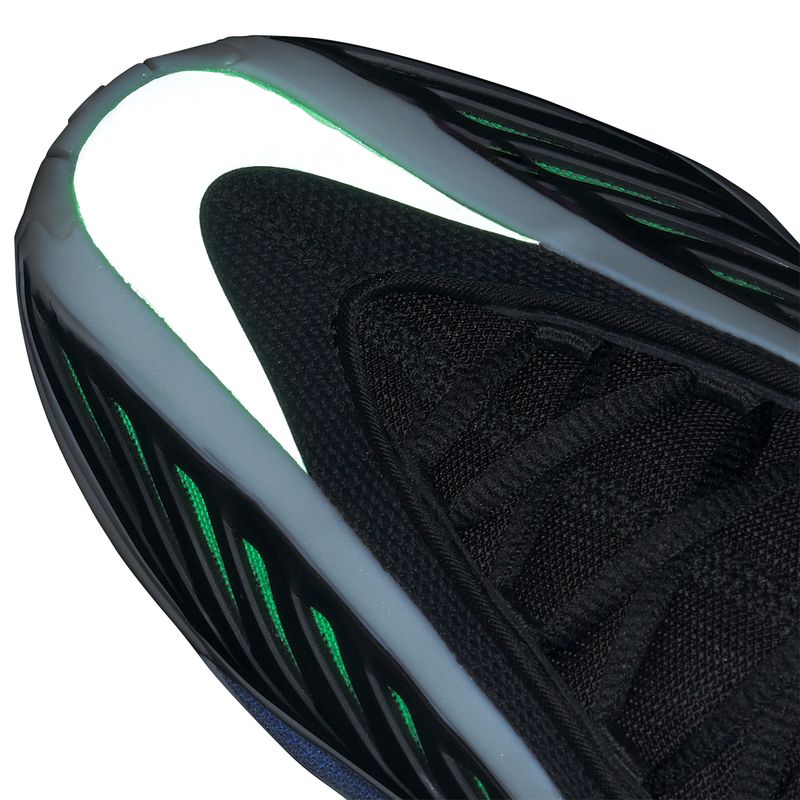 adidas Anthony Edwards 2 Basketball Shoe - Men's Blue Fusion / Zero Metallic / Lime Burst