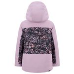 Roxy Floral Block Parka - Girls' Discreet Mauve