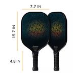 Franklin Sports Pro Player Series Carbon Pickleball Paddle Black