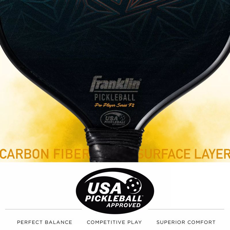 Franklin Sports Pro Player Series Carbon Pickleball Paddle Black