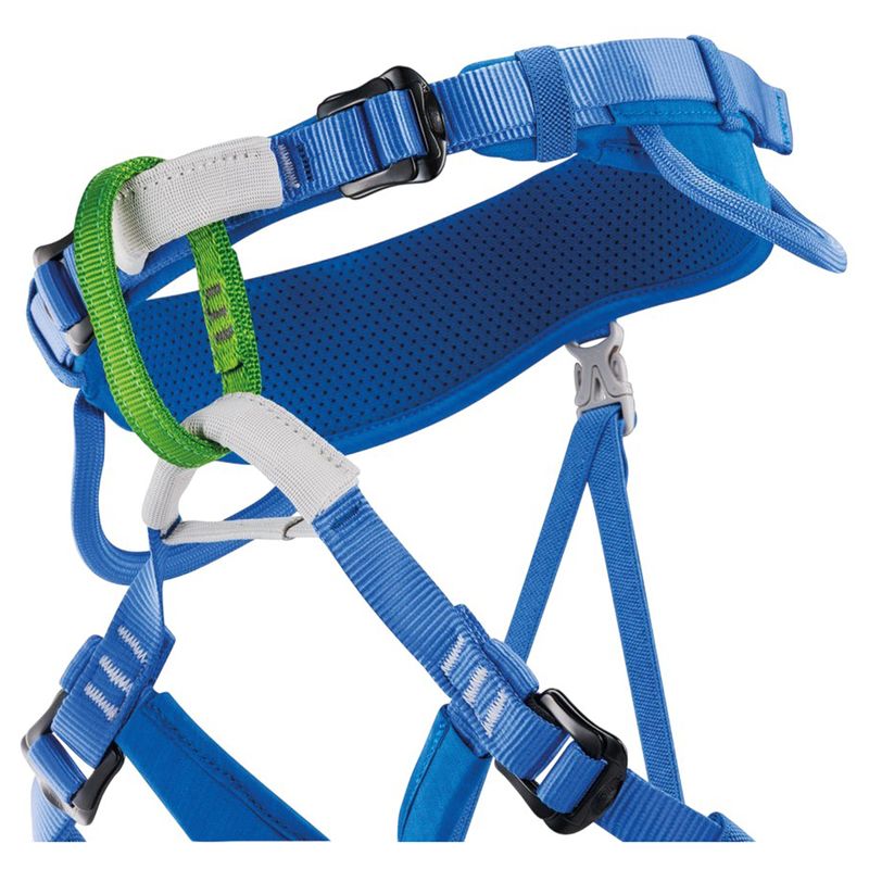 Petzl Macchu Harness - Kids' Atlantic Blue