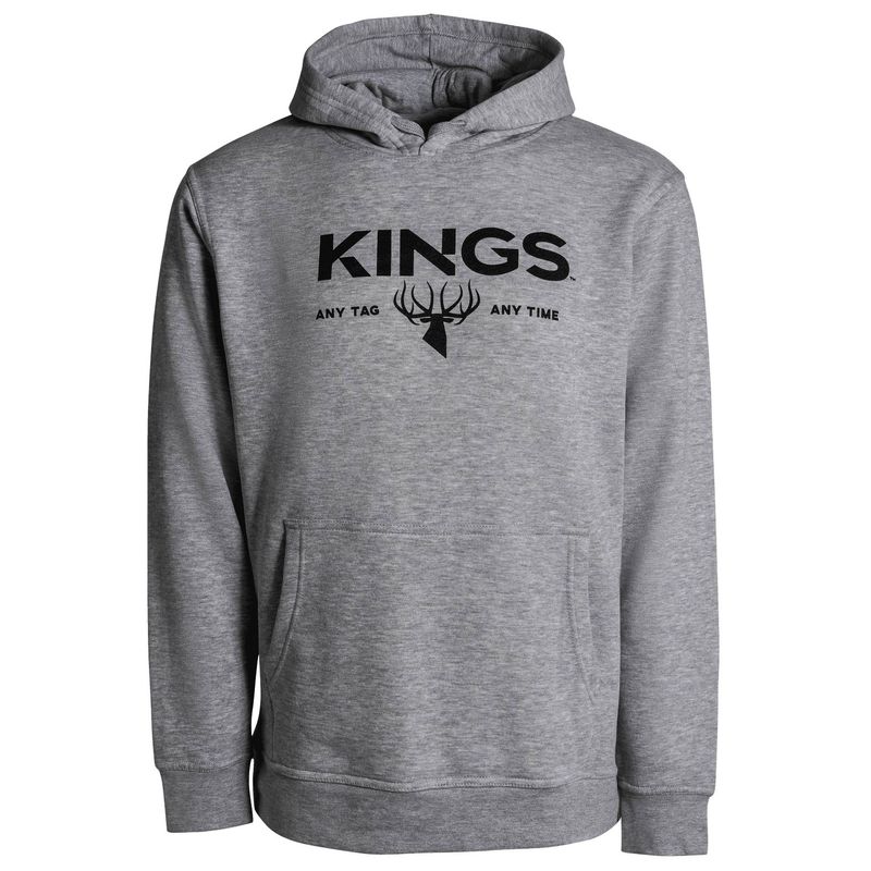 King's Camo Kings Logo Hoodie - Men's Heather Grey