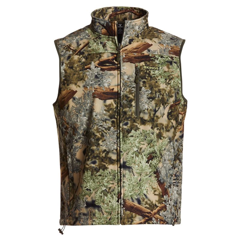 King's Camo Hunter Soft Shell Vest - Mens Desert Shadow
