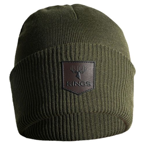 King's Camo Cuffed Basic With Leather Patch Beanie