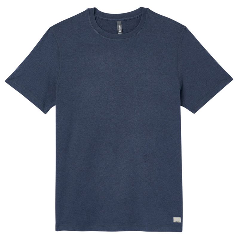 Vuori Ponto Performance Short-Sleeve T-Shirt - Men's Azure Heather