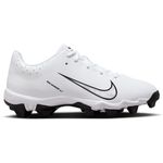 Nike Hyperdiamond 4 Keystone Molded Baseball Cleat - Kids' White / Pure Platinum Black