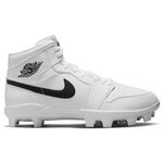 Nike Jordan 1 Retro MCS Molded Baseball Cleat - Men's White / Black