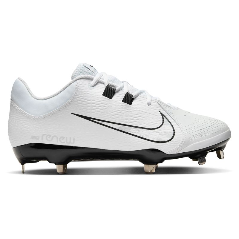 Nike Hyperdiamond 4 Pro Molded Softball Cleat - Women's White / Wolf Grey Black