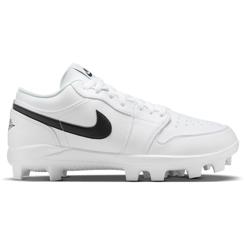 Nike Jordan 1 Retro MCS Low Molded Baseball Cleat - Men's White / Black