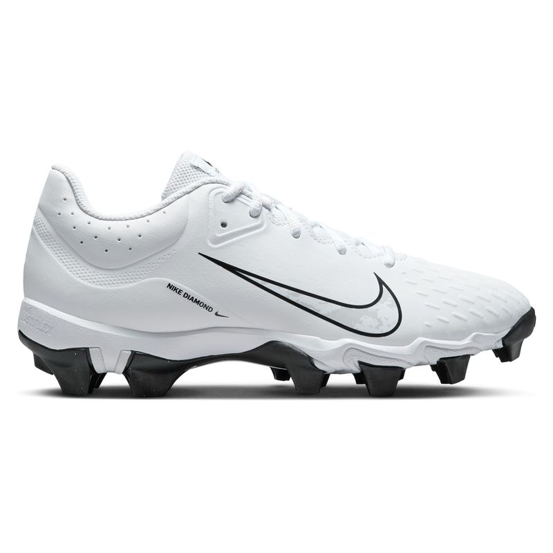 Nike Hyperdiamond 4 Keystone Molded Baseball Cleat - Women's White / Pure Platinum Black