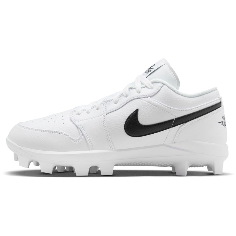 Nike Jordan 1 Retro MCS Low Molded Baseball Cleat - Men's White / Black