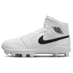 Nike Jordan 1 Retro MCS Molded Baseball Cleat - Men's White / Black