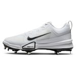 Nike Force Zoom Trout 9 Pro Baseball Cleat - Men's White / Black Pure Platinum