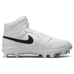 Nike Jordan 1 Retro MCS Molded Baseball Cleat - Men's White / Black
