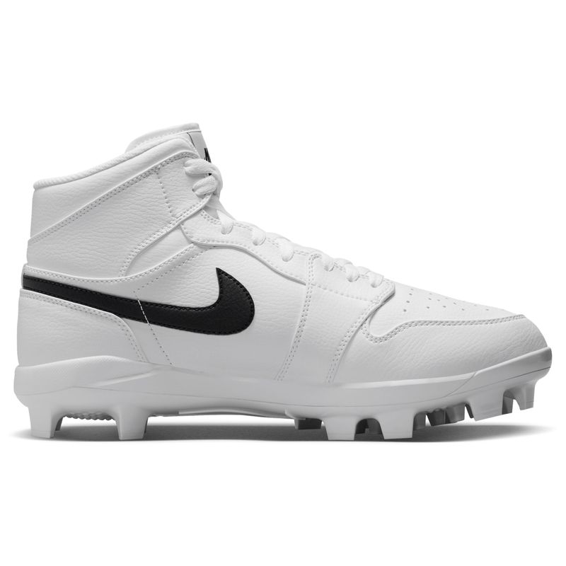 Nike Jordan 1 Retro MCS Molded Baseball Cleat - Men's White / Black