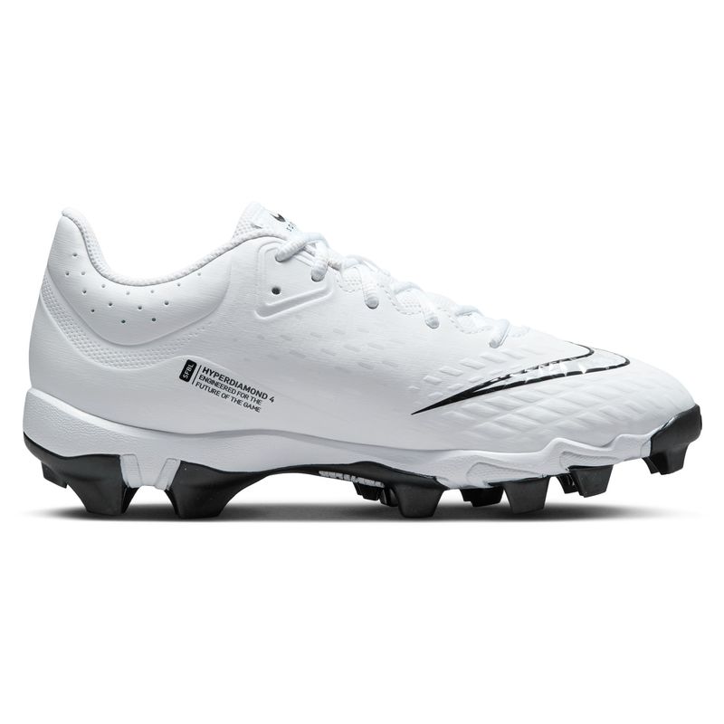 Nike Hyperdiamond 4 Keystone Molded Baseball Cleat - Women's White / Pure Platinum Black