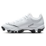Nike Hyperdiamond 4 Keystone Molded Baseball Cleat - Women's White / Pure Platinum Black