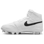 Nike Jordan 1 Retro MCS Molded Baseball Cleat - Men's White / Black