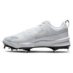 Nike Force Zoom Trout 9 Pro Baseball Cleat - Men's White / Black Pure Platinum