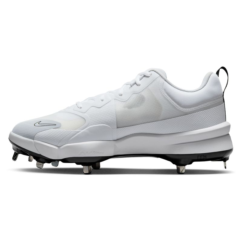 Nike Force Zoom Trout 9 Pro Baseball Cleat - Men's White / Black Pure Platinum