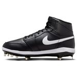 Nike Jordan 1 Retro Metal Baseball Cleat - Men's Black / White / White