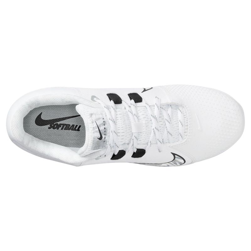 Nike Hyperdiamond 4 Pro Molded Softball Cleat - Women's White / Wolf Grey Black