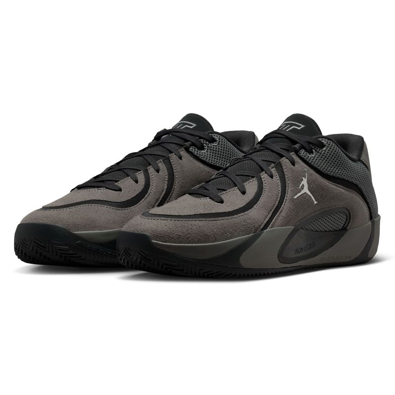 Nike Jordan Tatum 4 Basketball Shoe - Men's Smoke Grey / Metallic Silver Anthracite