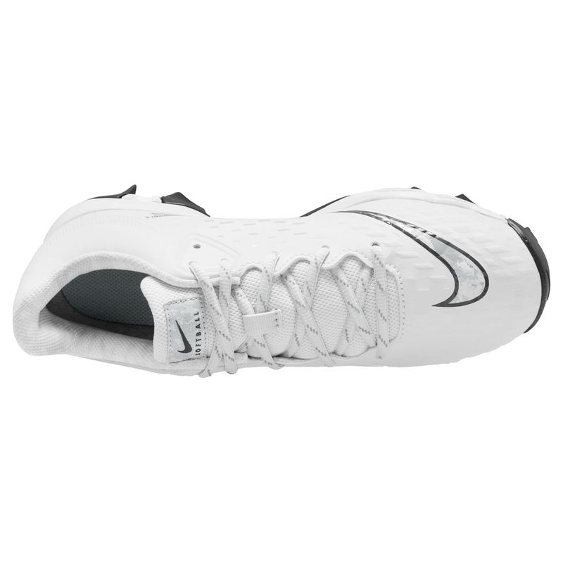 Nike Hyperdiamond 4 Keystone Molded Baseball Cleat - Women's White / Pure Platinum Black
