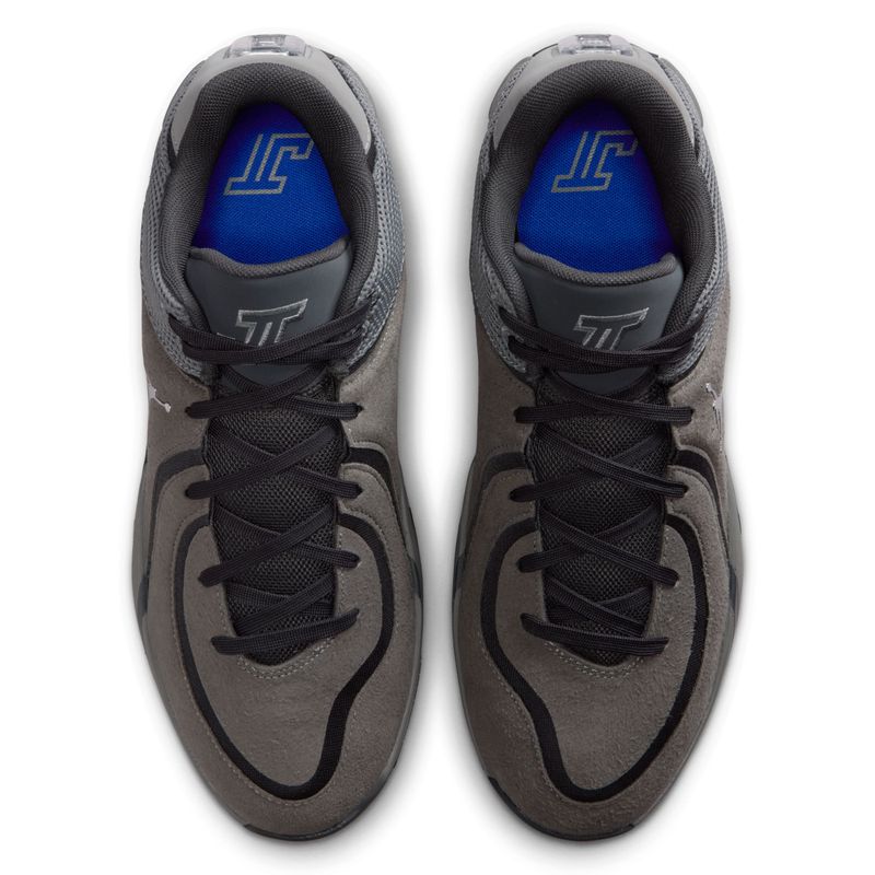 Nike Jordan Tatum 4 Basketball Shoe - Men's Smoke Grey / Metallic Silver Anthracite