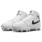 Nike Jordan 1 Retro MCS Molded Baseball Cleat - Men's White / Black