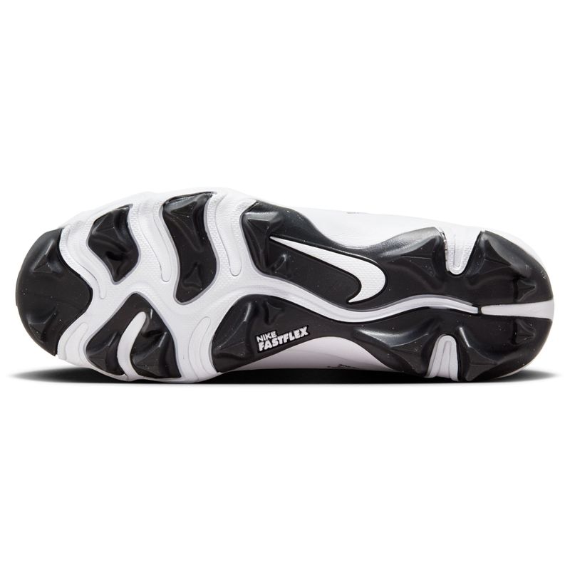 Nike Hyperdiamond 4 Keystone Molded Baseball Cleat - Kids' White / Pure Platinum Black