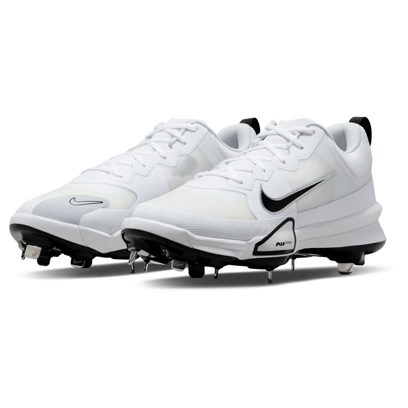 Nike Force Zoom Trout 9 Pro Baseball Cleat - Men's White / Black Pure Platinum