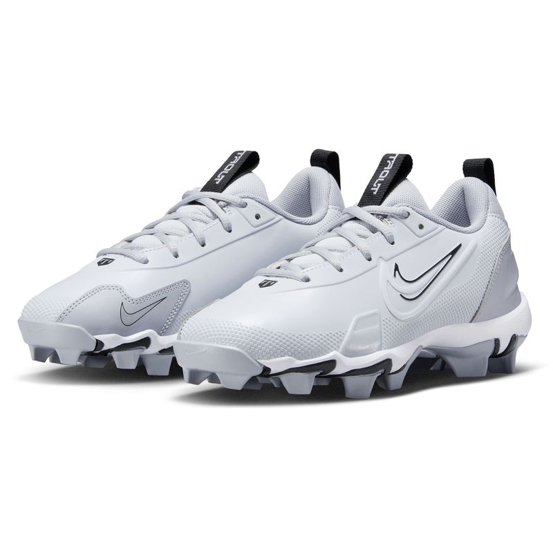 Nike Force Trout 9 Keystone Molded Baseball Cleat - Kids' Pure Platinum / White Wolf Grey Black