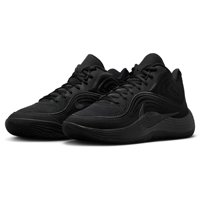 Nike Precision 8 Mid Basketball Shoe - Men's Black / Black / Black