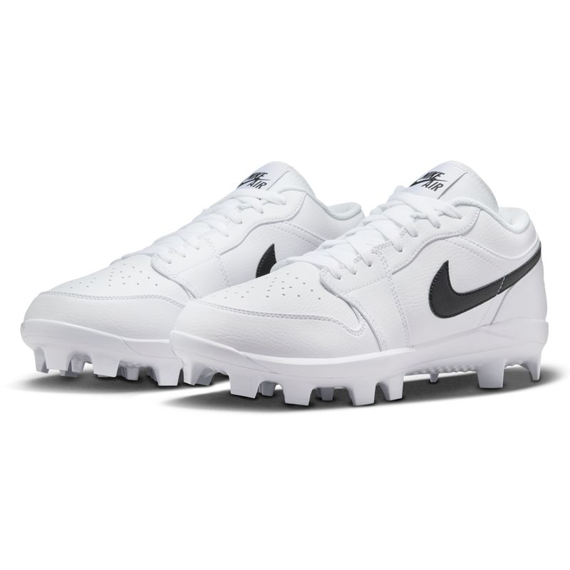Nike Jordan 1 Retro MCS Low Molded Baseball Cleat - Men's White / Black
