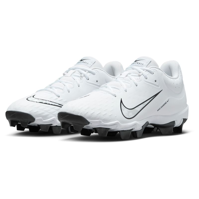 Nike Hyperdiamond 4 Keystone Molded Baseball Cleat - Women's White / Pure Platinum Black