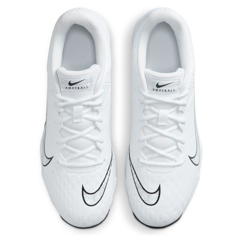 Nike Hyperdiamond 4 Keystone Molded Baseball Cleat - Women's White / Pure Platinum Black