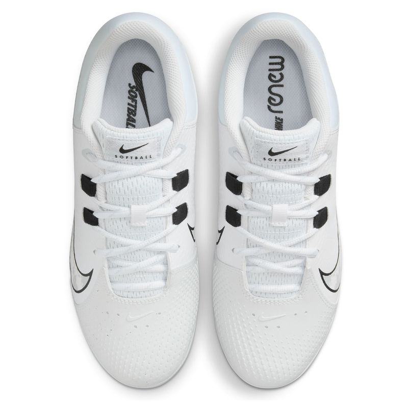 Nike Hyperdiamond 4 Pro Molded Softball Cleat - Women's White / Wolf Grey Black