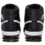 Nike Jordan 1 Retro Metal Baseball Cleat - Men's Black / White / White