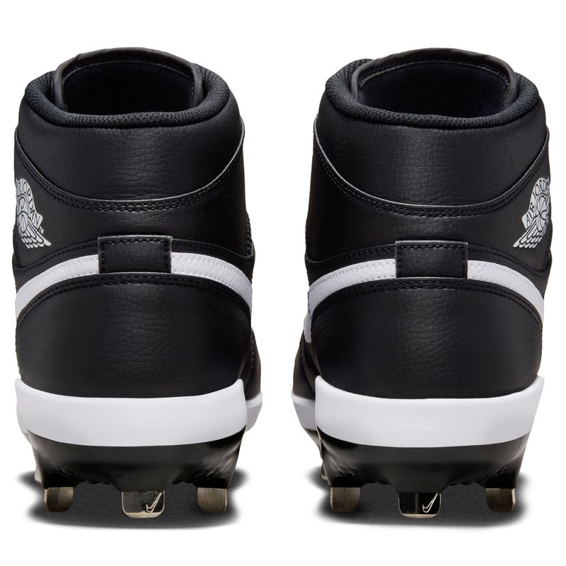 Nike Jordan 1 Retro Metal Baseball Cleat - Men's Black / White / White